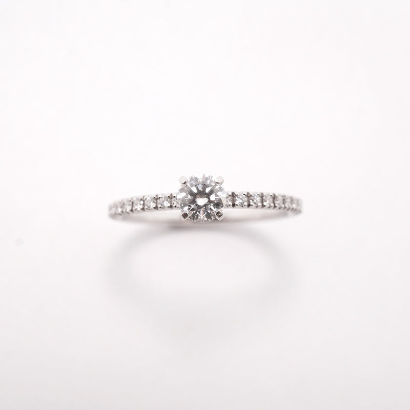 【6jhb0878】カルティエ リング エタンセルドゥ Pt950 プラチナ ダイヤモンド 0.25ct ＃50【中古】レディース