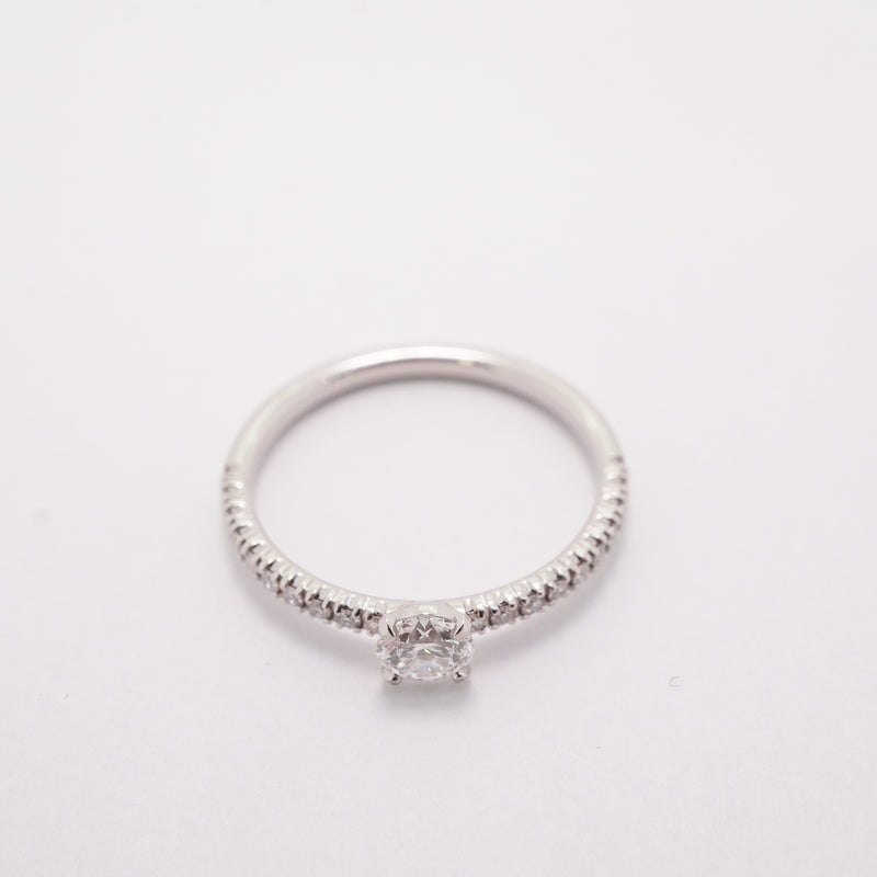 【6jhb0878】カルティエ リング エタンセルドゥ Pt950 プラチナ ダイヤモンド 0.25ct ＃50【中古】レディース