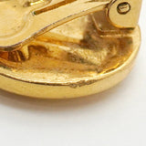 【6jhb0880】クリスチャンディオール イヤリング CDロゴ 丸型 サークル GPメッキ ラインストーン ゴールド【中古】レディース