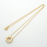 【6jhb0881】ティファニー ネックレス ドッツ サークル K18YG イエローゴールド Pt950 プラチナ ダイヤモンド【中古】レディース