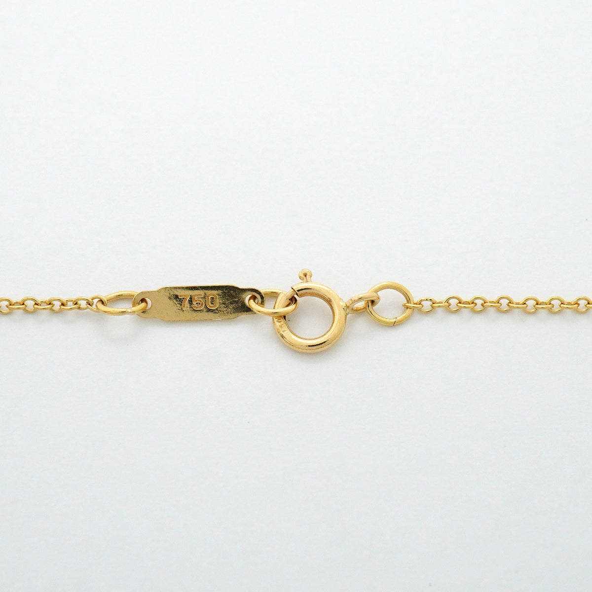 【6jhb0881】ティファニー ネックレス ドッツ サークル K18YG イエローゴールド Pt950 プラチナ ダイヤモンド【中古】レディース