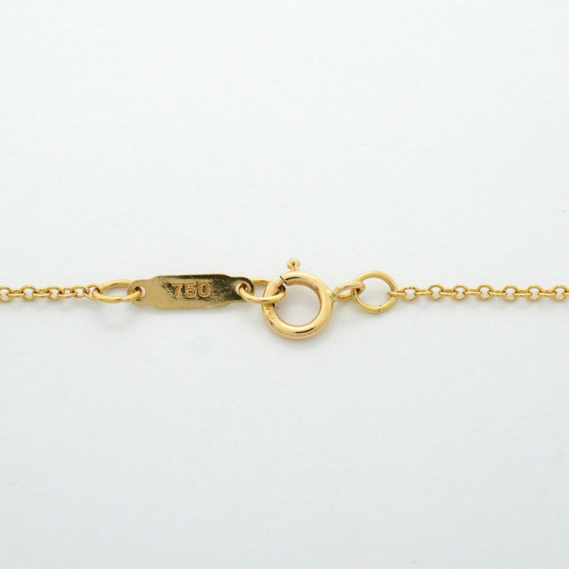 【6jhb0881】ティファニー ネックレス ドッツ サークル K18YG イエローゴールド Pt950 プラチナ ダイヤモンド【中古】レディース