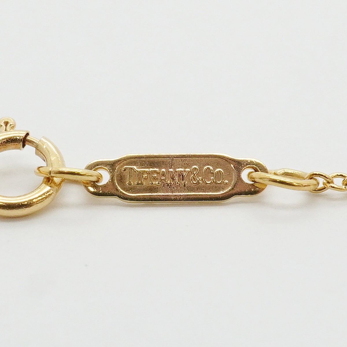 【6jhb0881】ティファニー ネックレス ドッツ サークル K18YG イエローゴールド Pt950 プラチナ ダイヤモンド【中古】レディース