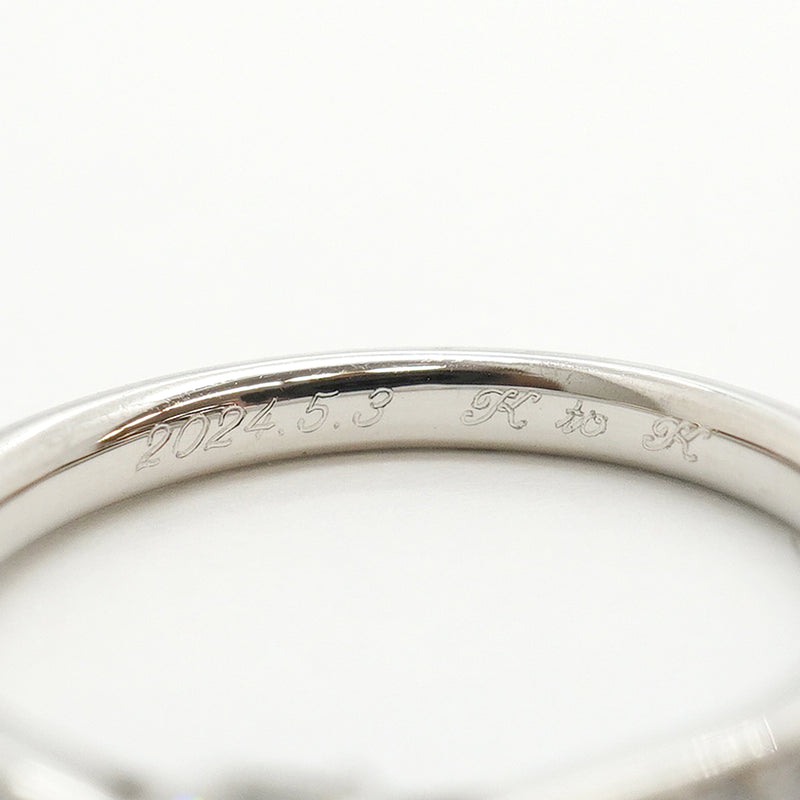 【6jhb0888】ティファニー リング ハーモニー Pt950 プラチナ ダイヤモンド 0.23ct 7.5号【中古】レディース