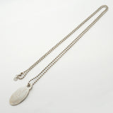 【6jhb0889】ティファニー ネックレス リターントゥオーバル/ボールチェーン シルバー925【中古】レディース