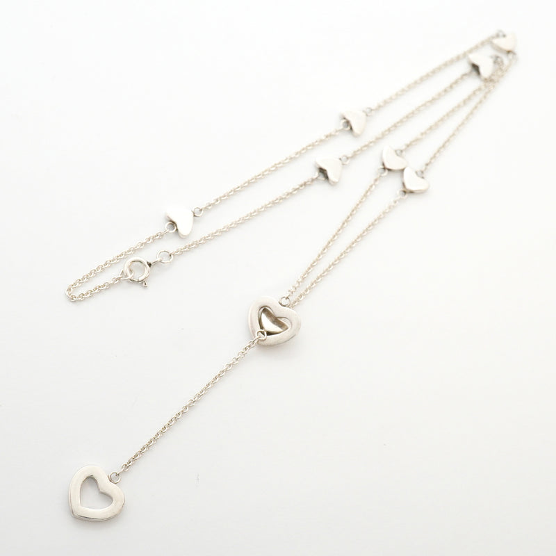 【6jhb0895】ティファニー ネックレス ハートリンク/ラリアット シルバー925【中古】レディース