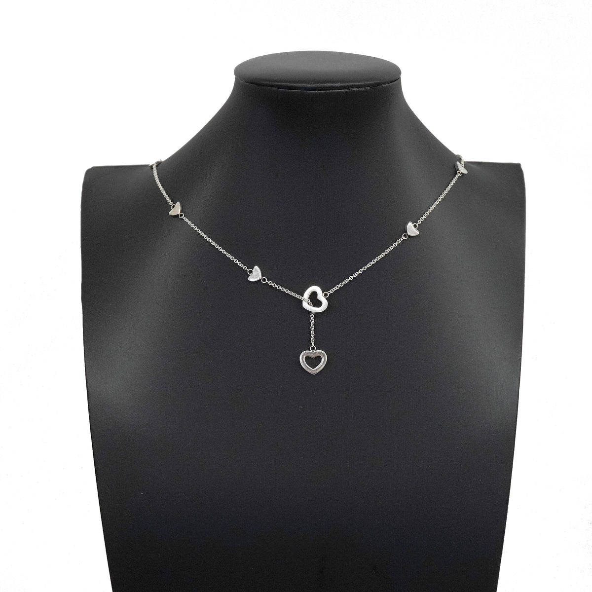 【6jhb0895】ティファニー ネックレス ハートリンク/ラリアット シルバー925【中古】レディース