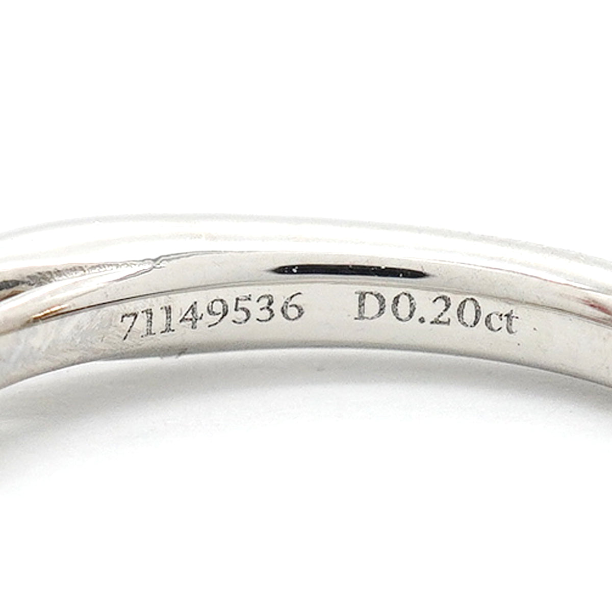 【6jhb0896】ティファニー リング ハーモニー Pt950 プラチナ ダイヤモンド 0.20ct 6.5号【中古】レディース