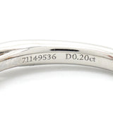 【6jhb0896】ティファニー リング ハーモニー Pt950 プラチナ ダイヤモンド 0.20ct 6.5号【中古】レディース