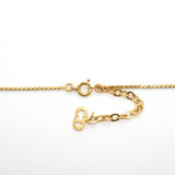 【6jhb0900】クリスチャンディオール ネックレス CDロゴ GPメッキ ラインストーン ゴールド【中古】レディース