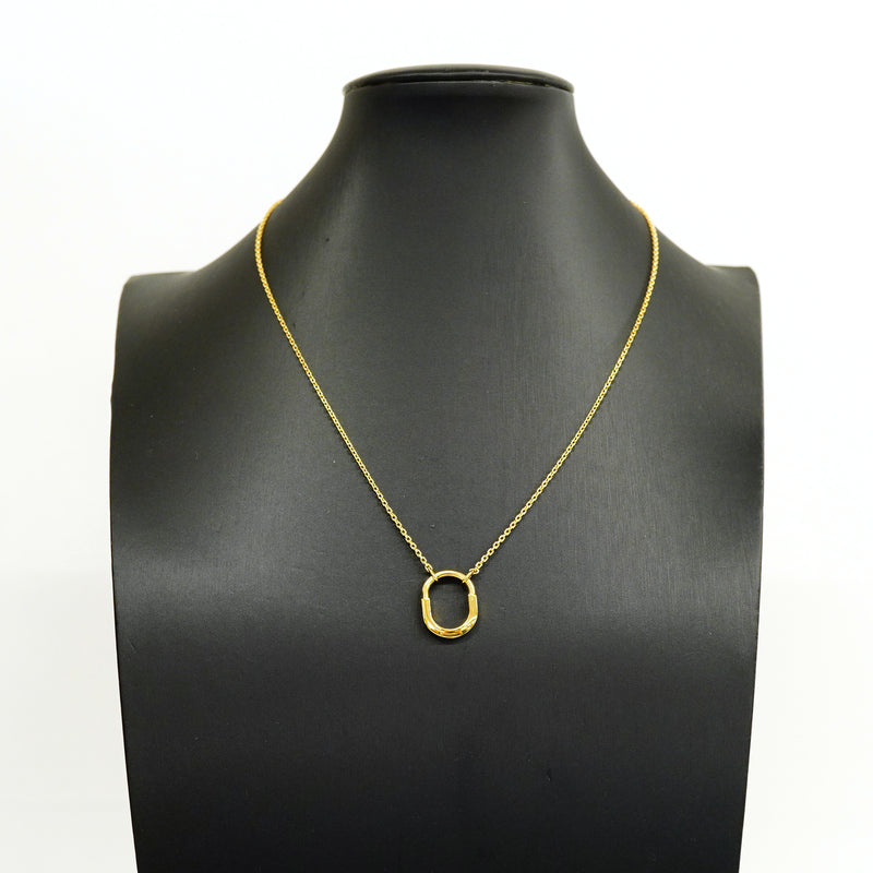 【6jhb0908】ティファニー ネックレス ロック スモール K18YG イエローゴールド【中古】レディース