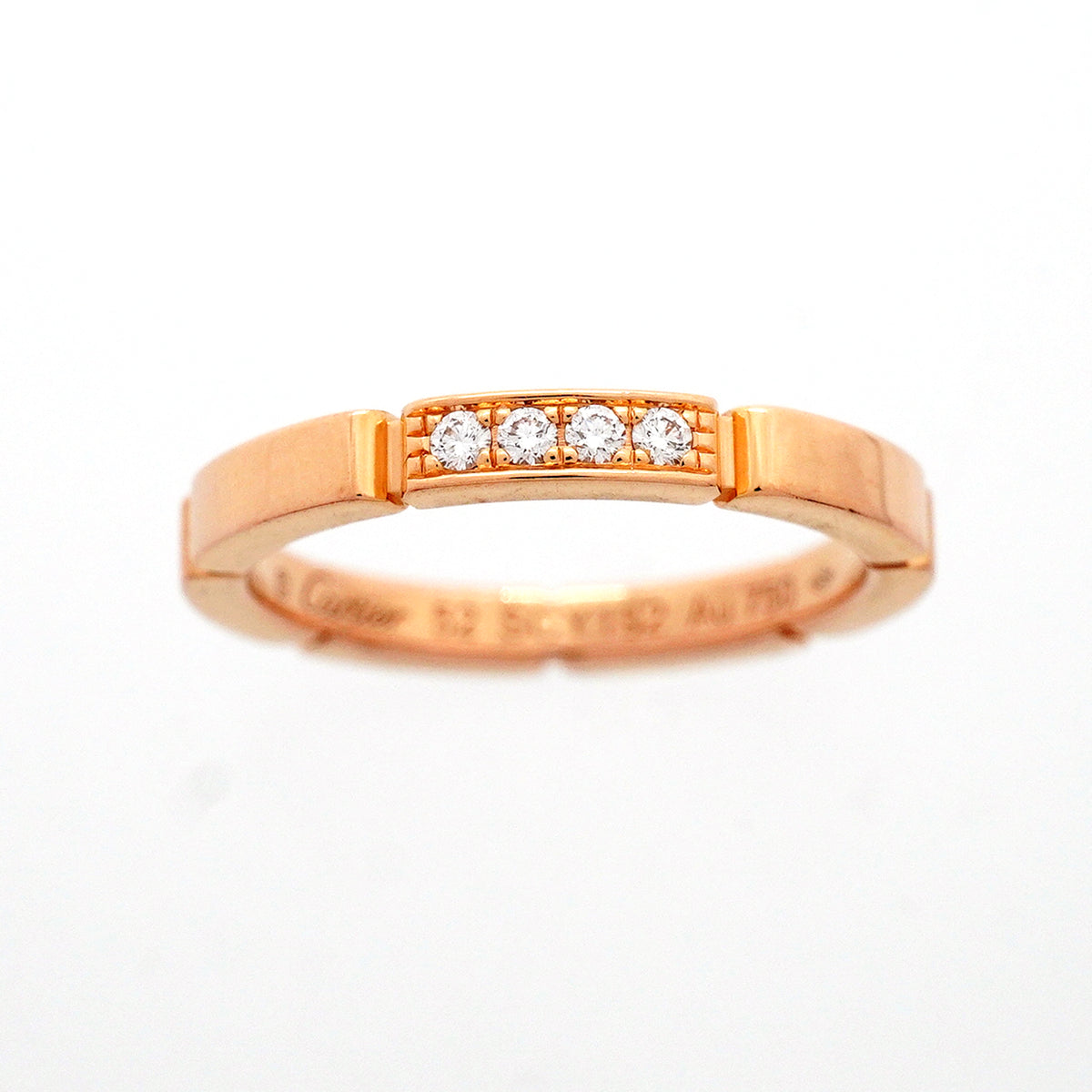 【6jib0009】カルティエ リング マイヨンパンテール K18PG ピンクゴールド ダイヤモンド ＃52【中古】レディース
