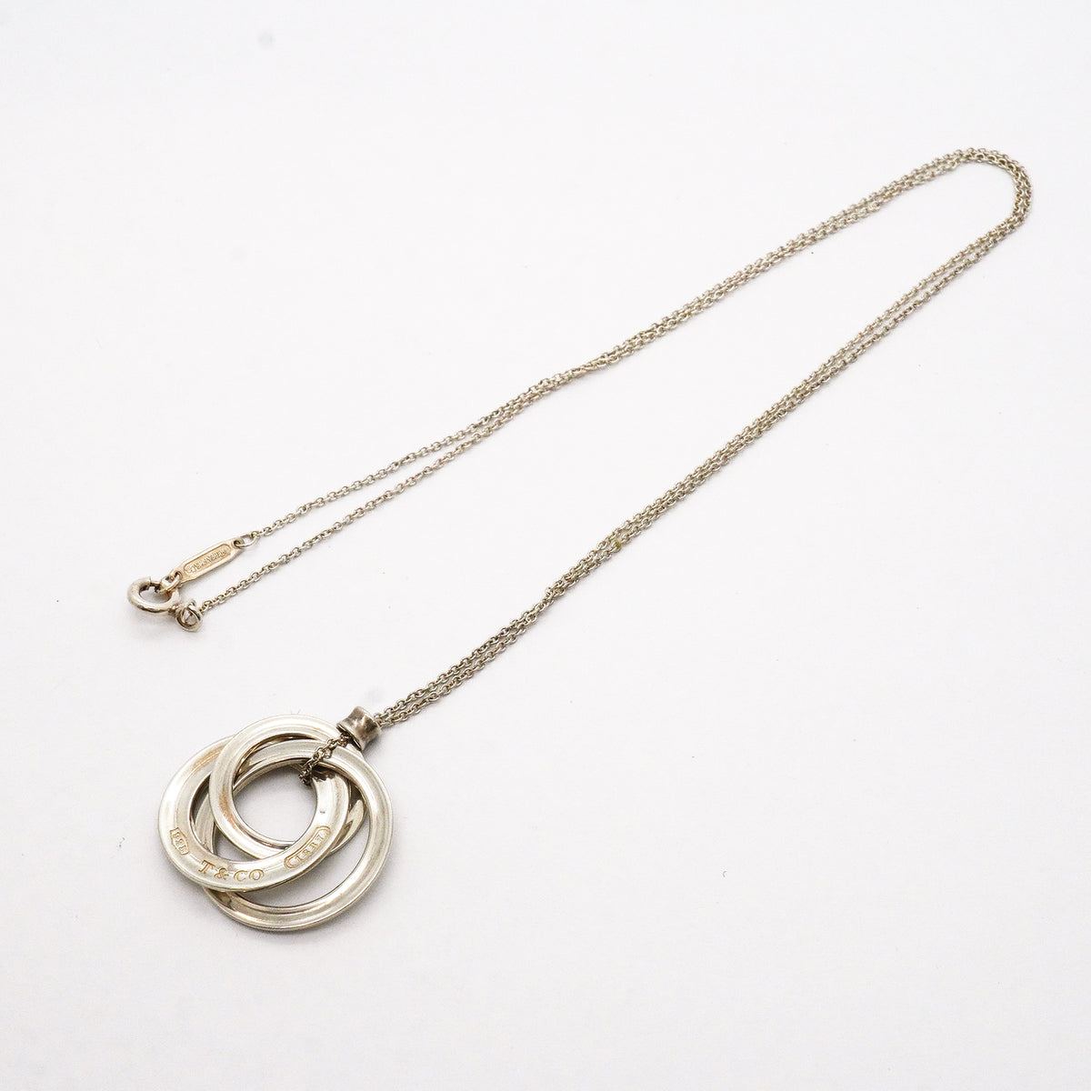 【6jib0014】ティファニー ネックレス 1837/インターロッキング シルバー925【中古】レディース