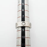 【6jib0015】カルティエ リング ラブ 3PD K18WG ホワイトゴールド ダイヤモンド ＃48【中古】レディース