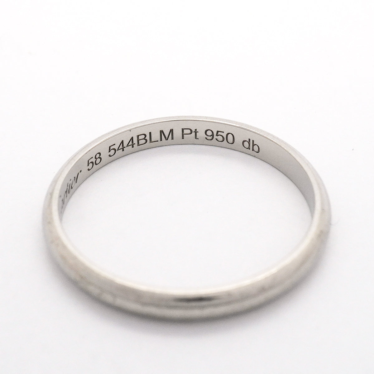 【6jib0017】カルティエ リング ウェディング Pt950 プラチナ ＃58【中古】レディース