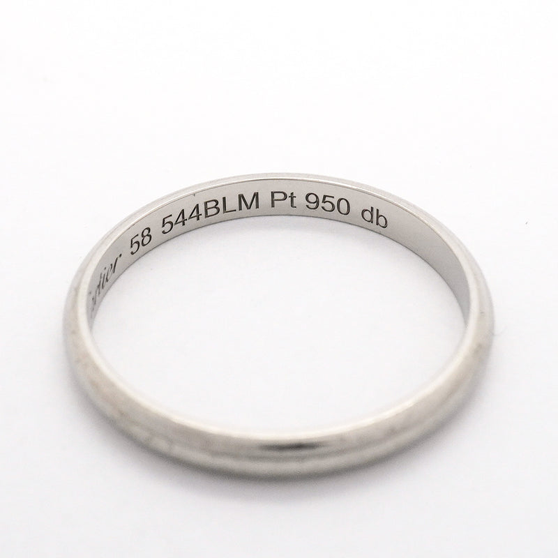 【6jib0017】カルティエ リング ウェディング Pt950 プラチナ ＃58【中古】レディース