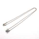 【6jib0022】ティファニー ネックレス クロスステッチ Pt950 プラチナ ダイヤモンド【中古】レディース