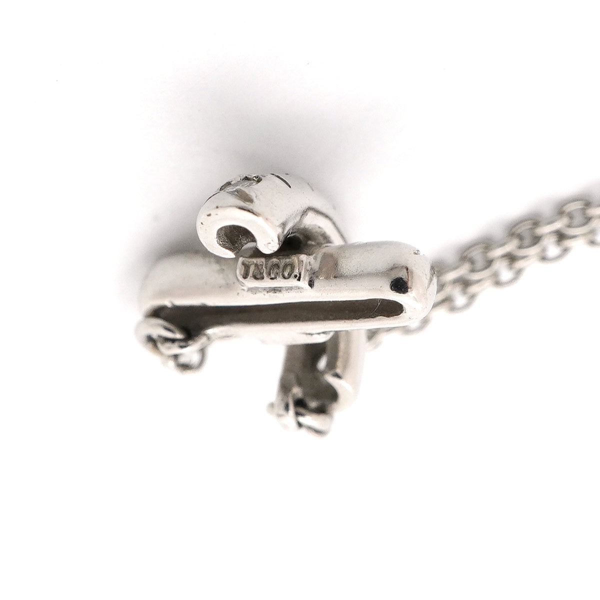 【6jib0022】ティファニー ネックレス クロスステッチ Pt950 プラチナ ダイヤモンド【中古】レディース
