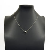 【6jib0023】エルメス ネックレス ミニポップアッシュ メタル シルバー アイボリー【中古】レディース