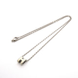 【6jib0023】エルメス ネックレス ミニポップアッシュ メタル シルバー アイボリー【中古】レディース
