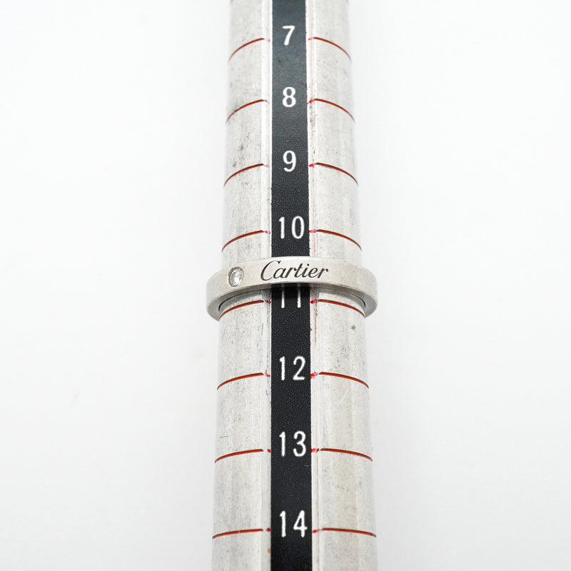 【6jib0032】カルティエ リング Cドゥ 1PD Pt950 プラチナ ダイヤモンド ＃51【中古】レディース