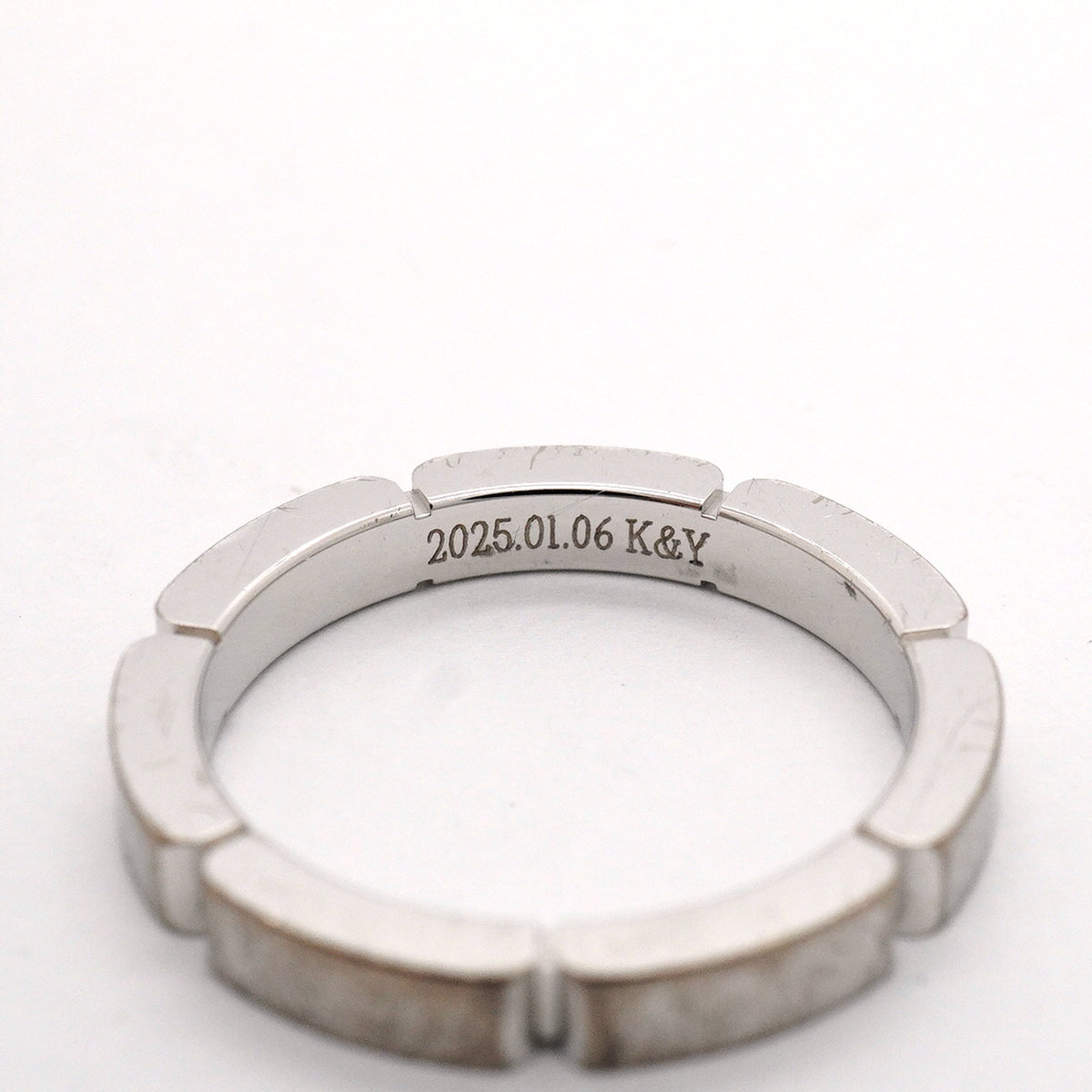 【6jib0034】カルティエ リング マイヨンパンテール K18WG ホワイトゴールド ダイヤモンド ＃50【中古】レディース