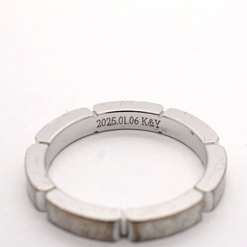 【6jib0034】カルティエ リング マイヨンパンテール K18WG ホワイトゴールド ダイヤモンド ＃50【中古】レディース