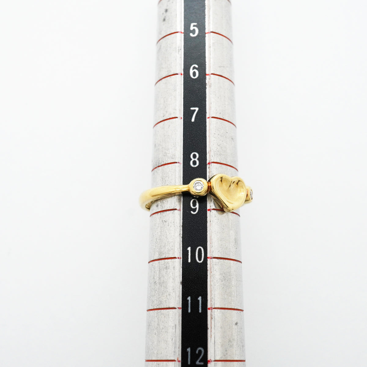 【6jib0036】ティファニー リング フルハート 2PD K18YG イエローゴールド ダイヤモンド 8.5号【中古】レディース