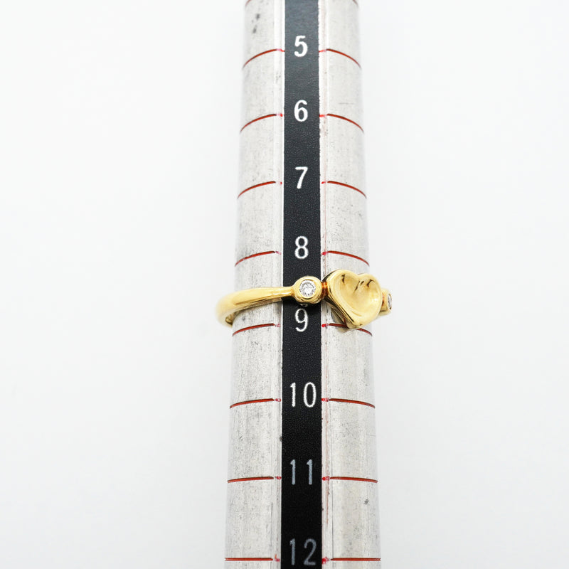 【6jib0036】ティファニー リング フルハート 2PD K18YG イエローゴールド ダイヤモンド 8.5号【中古】レディース