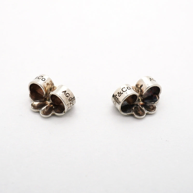 【6jib0062】ティファニー ピアス ダブルラビングハート 1PD シルバー925 ダイヤモンド【中古】レディース