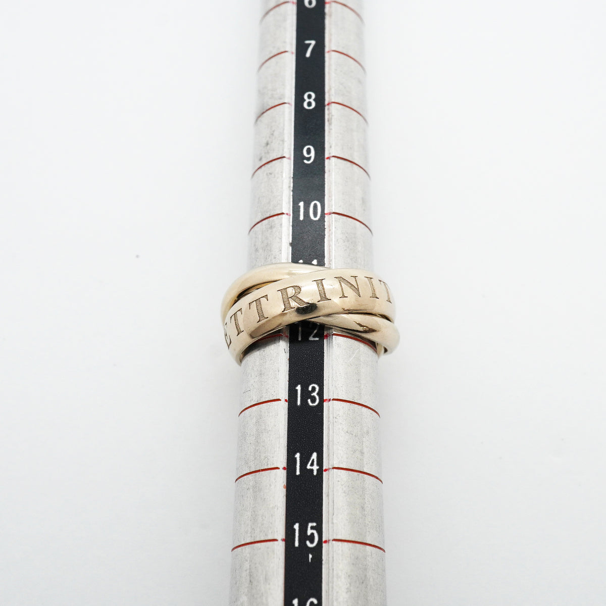 【6jib0072】カルティエ リング トリニティ クリスマス限定 K18WG ホワイトゴールド ＃52【中古】レディース