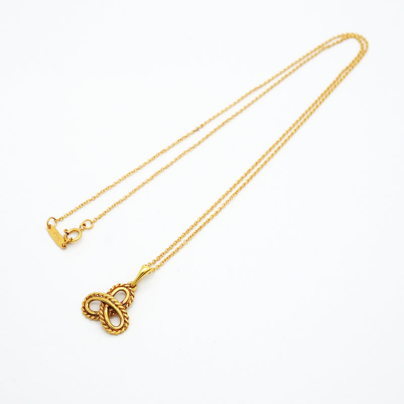 【6jib0073】ティファニー ネックレス トリニティ トリニティ/ノット K18YG イエローゴールド【中古】レディース