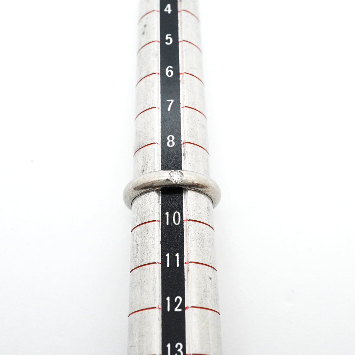 【6jib0076】カルティエ リング クラシック 1PD Pt950 プラチナ ダイヤモンド ＃49【中古】レディース