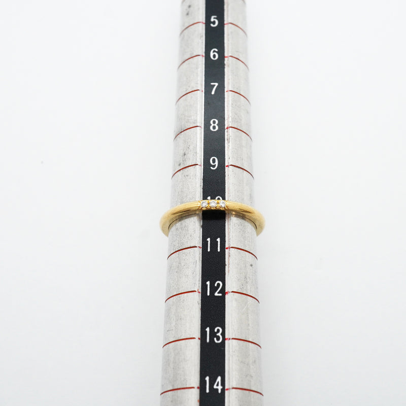 【6jib0078】ティファニー リング フォーエバー 3PD K18YG イエローゴールド ダイヤモンド 10号【中古】レディース
