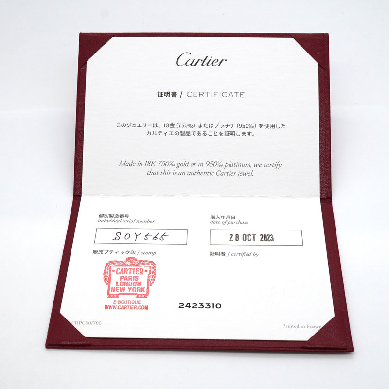 【6jib0080】カルティエ ブレスレット ベビーラブ K18PG ピンクゴールド【中古】レディース