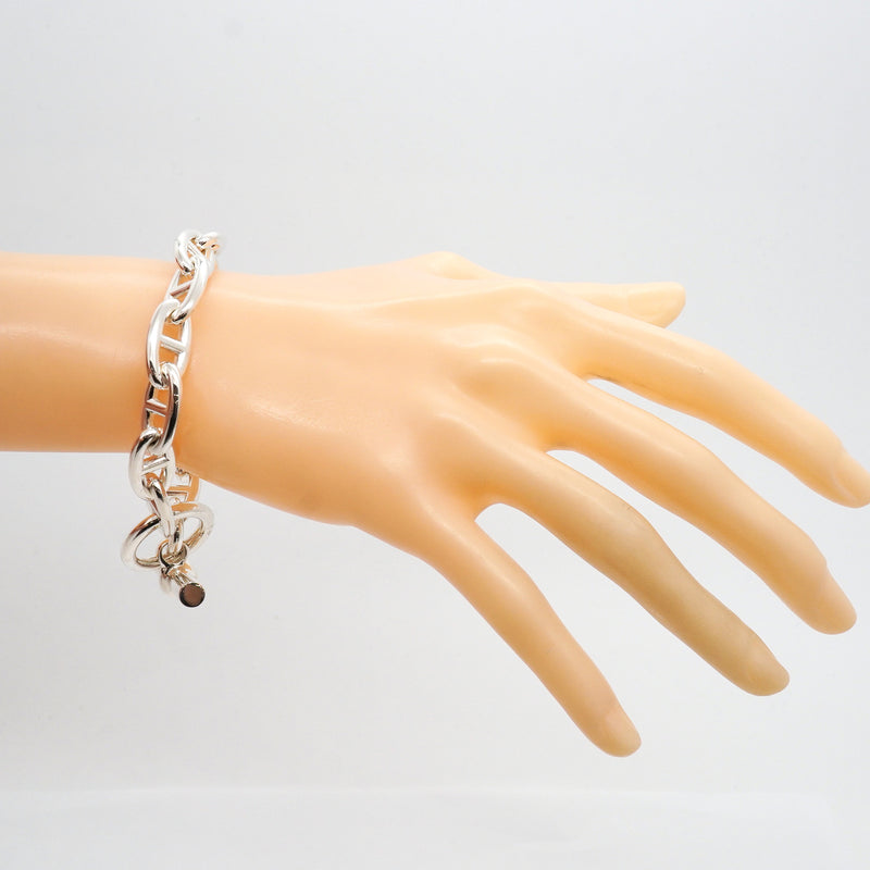 【6jib0082】エルメス ブレスレット シェーヌダンクル GM 12コマ シルバー925【中古】レディース