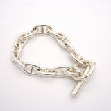 【6jib0082】エルメス ブレスレット シェーヌダンクル GM 12コマ シルバー925【中古】レディース