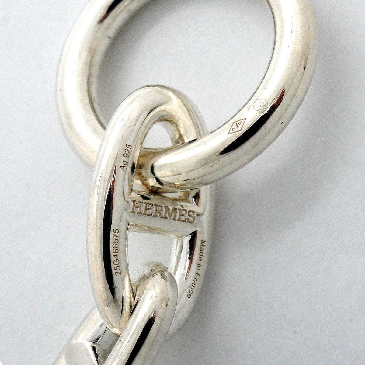 【6jib0082】エルメス ブレスレット シェーヌダンクル GM 12コマ シルバー925【中古】レディース