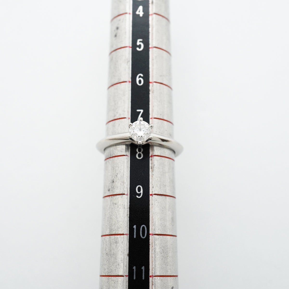 【6jib0086】ティファニー リング ソリティア 1PD Pt950 プラチナ ダイヤモンド 0.31ct 7.5号【中古】レディース