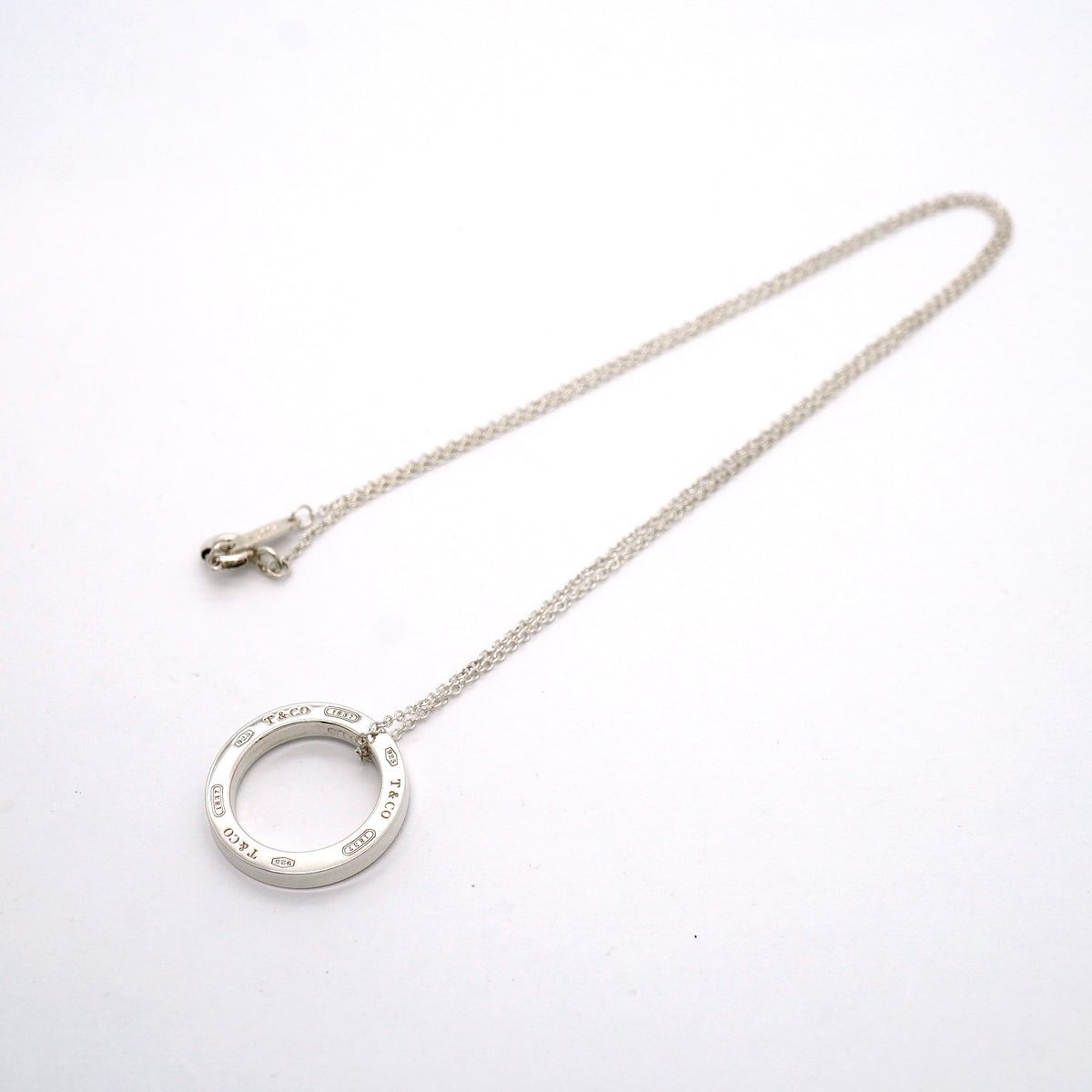【6jib0088】ティファニー ネックレス 1837/サークル シルバー925【中古】レディース