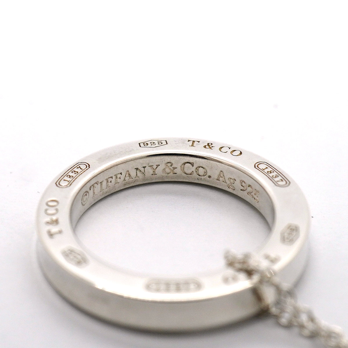 【6jib0088】ティファニー ネックレス 1837/サークル シルバー925【中古】レディース