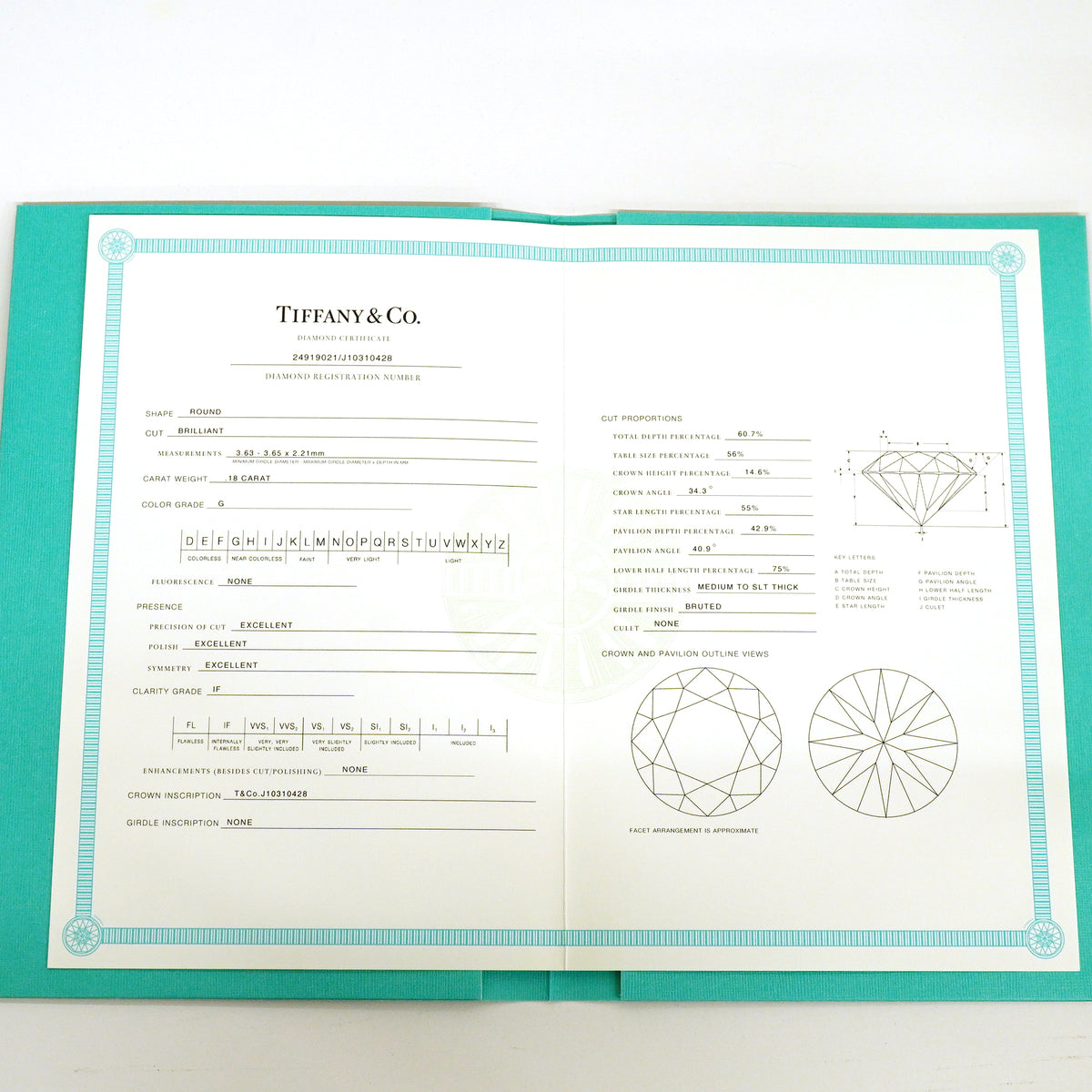 【6jib0091】ティファニー ネックレス ソリティア 1PD Pt950 プラチナ ダイヤモンド【中古】レディース