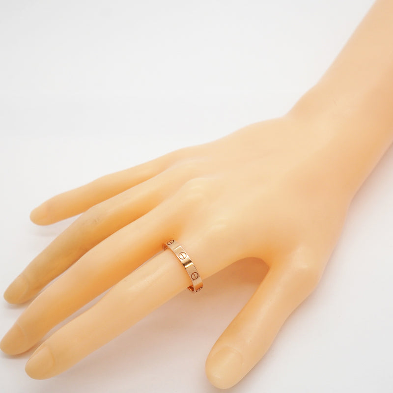 【6jib0108】カルティエ リング ミニラブ K18PG ピンクゴールド ＃63【中古】メンズ