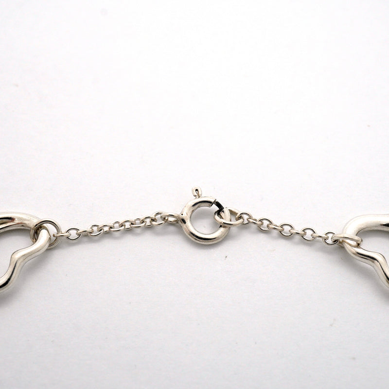 【6jib0117】ティファニー ブレスレット オープンハート 5P シルバー925【中古】レディース