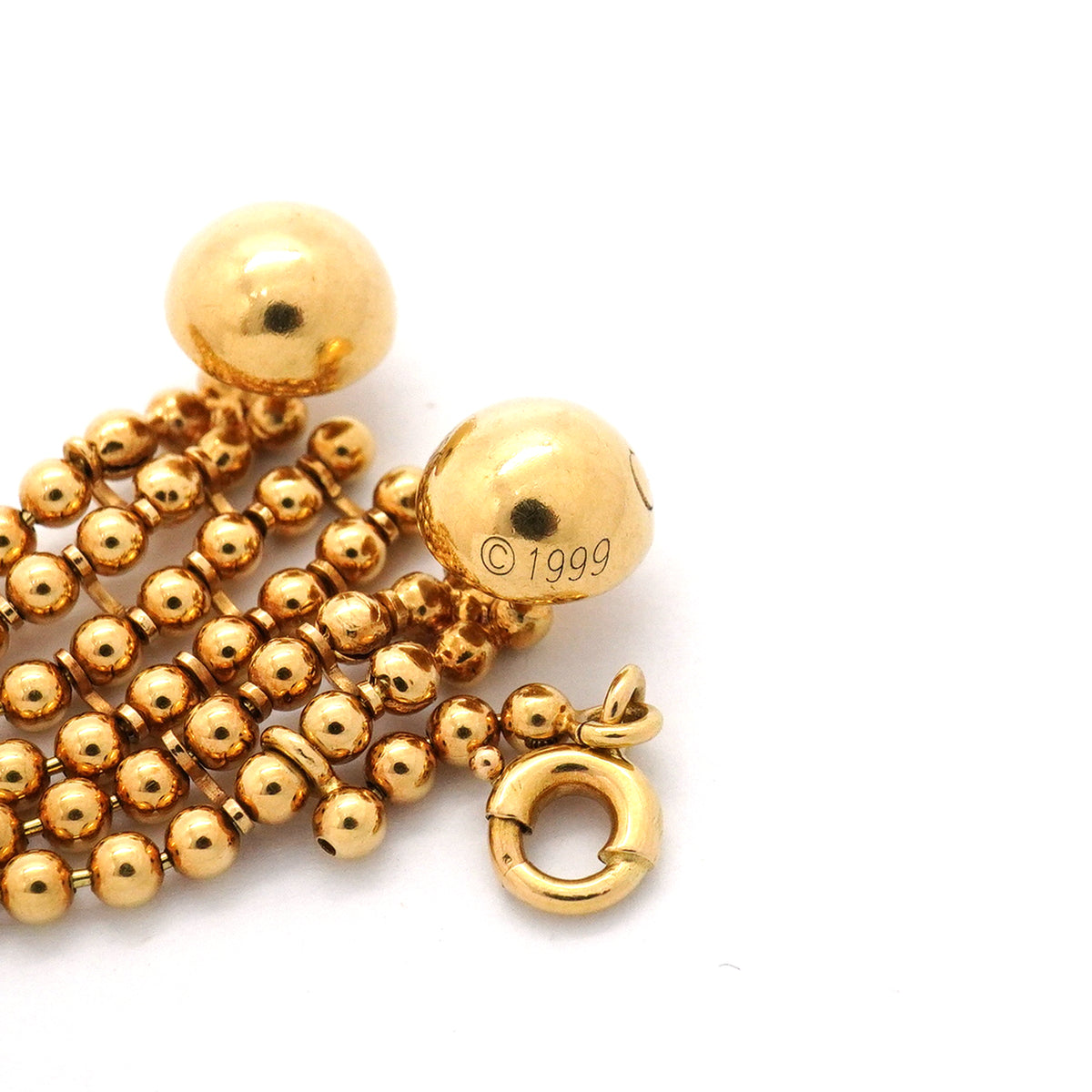 【6jib0118】カルティエ ブレスレット ヌーベルバーグ/6連 K18YG イエローゴールド【中古】レディース