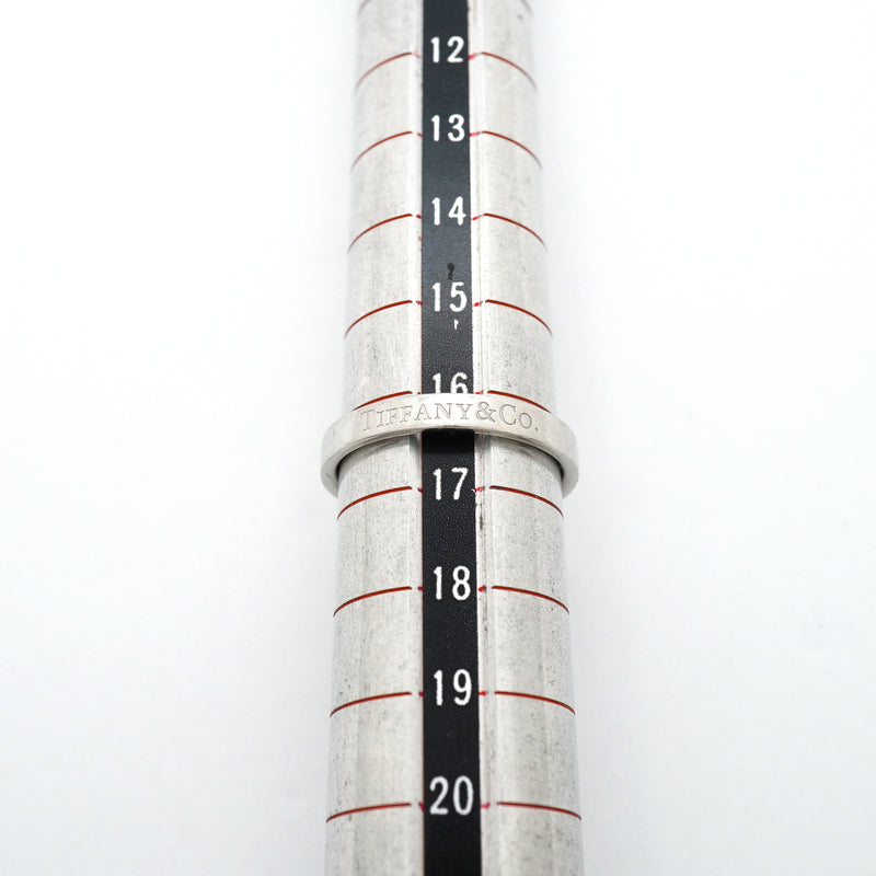 【6jib0127】ティファニー リング フラットバンド Pt950 プラチナ 16.5号【中古】メンズ