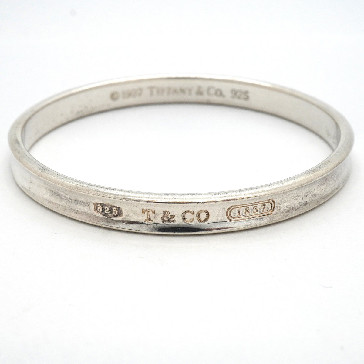 【6jib0129】ティファニー バングル ナロー シルバー925【中古】レディース