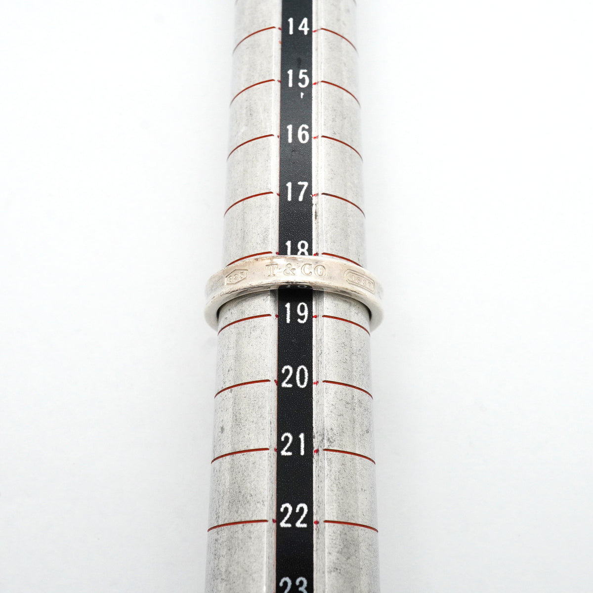 【6jib0132】ティファニー リング ナロー シルバー925 18.5号【中古】メンズ