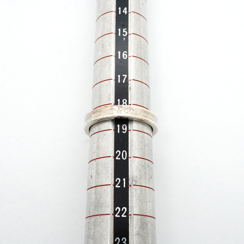 【6jib0132】ティファニー リング ナロー シルバー925 18.5号【中古】メンズ