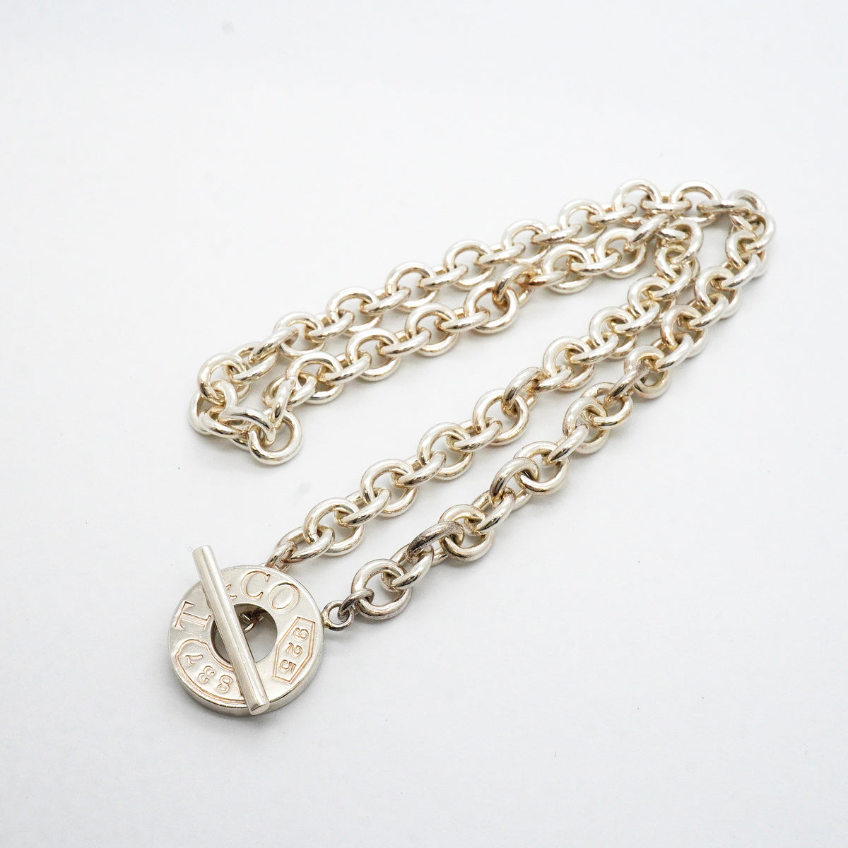 【6jib0133】ティファニー ネックレス 1837/トグル シルバー925【中古】メンズ レディース ユニセックス